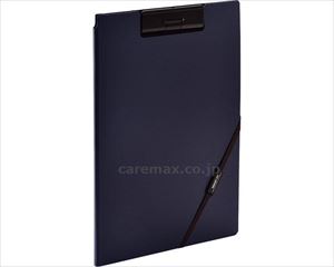 【※法人・施設限定・送料別途】SMART　FIT　クリップファイル / F7560-11　ネイビー(cm-484173)【販売単