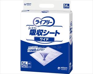 【※法人・施設限定・送料別途】Gライフリー　シュッと吸収シート　ワイド / 58951　54枚(cm-486965)【販売単位: