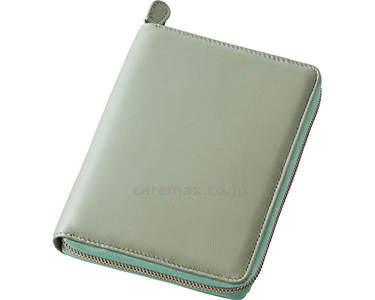 (M0793)ラムレザーお薬手帳ケース / 90774 オリーブ(cm-487395)[個]