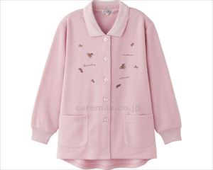 裏起毛ワンタッチテープポロカーディ / 820329-13 LL ピンク(cm-488752)【販売単位:1】 裏起毛ワンタッチテープポロカーディ / 820329-13 LL ピンク(cm-488752)【販売単位:1】