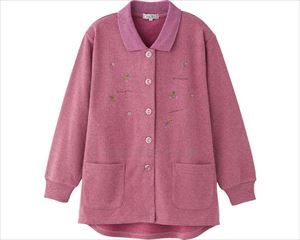裏起毛ワンタッチテープポロカーディ / 820329-23 LL ワイン(cm-488755)【販売単位:1】 裏起毛ワンタッチテープポロカーディ / 820329-23 LL ワイン(cm-488755)【販売単位:1】