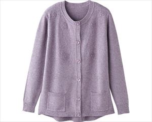もちもちニットワンタッチテープカーディガン / 820297-04 S フジ(cm-488852)【販売単位:1】 もちもちニットワンタッチテープカーディガン / 820297-04 S フジ(cm-488852)【販売単位:1】