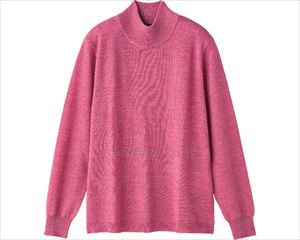洗えるなめらかハイネック / 820353-51　M～L　ピンク【販売単位:1】(cm-489050)(cm-489050)[1
