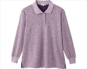 ジャカードポロシャツ / 820300-11　M～L　ローズパープル【販売単位:1】(cm-489672)(cm-489672)