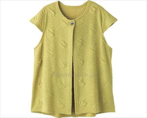 カットワンボタントッパーベスト / 820484-01　M～L　カラシ【販売単位:1】(cm-489713)(cm-489713