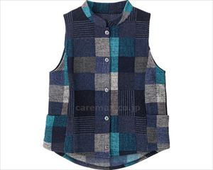 裏起毛斜め釦ホールベスト / 820497-22　L　ネイビー【販売単位:1】(cm-489847)(cm-489847)[1枚
