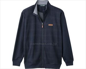 フルジップジャケット / 820543-12　L　ネイビー【販売単位:1】(cm-490225)(cm-490225)[1枚]