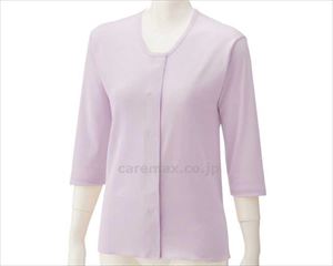 7分袖ワンタッチシャツ(2枚組) / 98004-25 3L ラベンダー(cm-490702)【販売単位:1】 7分袖ワンタッチシャツ(2枚組) / 98004-25 3L ラベンダー(cm-490702)【販売単位:1】