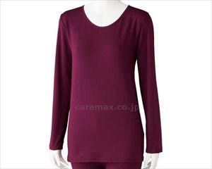 薄くてあったかピーチ起毛長袖インナー / 98591-41 M ワイン(cm-490753)【販売単位:1】 薄くてあったかピーチ起毛長袖インナー / 98591-41 M ワイン(cm-490753)【販売単位:1】