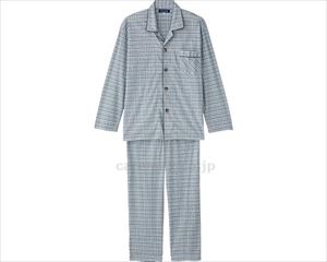 ワンタッチパジャマ / 800109-15　3L　グレー【販売単位:1】(cm-490871)(cm-490871)[1枚]