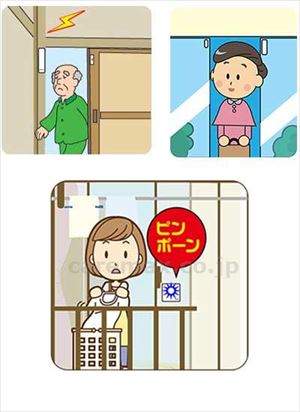 【※法人・施設限定・送料別途】ドア・窓センサーチャイムセット / XP730A(cm-491760)[セット]