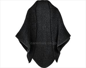 【※取り寄せ・送料別途】マルチブークレーケープストール / 91113　ブラック【販売単位:1】(cm-491926)(cm-4