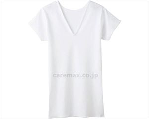 【※取り寄せ・送料別途】快適工房 V型三分袖スリーマー / KQ5050 M ホワイト(cm-493591)[]