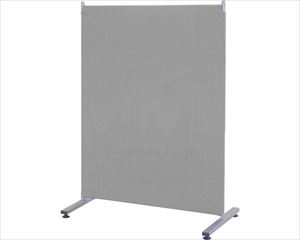 【※法人・施設限定・送料別途】簡易パーティション 幅80×高さ120cm / PTS-1280N グレー(cm-493813)[