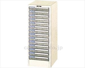 【※法人・施設限定・送料別途】フロアーケース A4 浅型14段 / A4-14P アイボリー(cm-494304)[台]