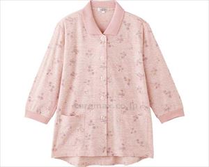 7分袖ワンタッチテープポロカーディ / 820619-21 M～L オレンジ(cm-495042)[枚]