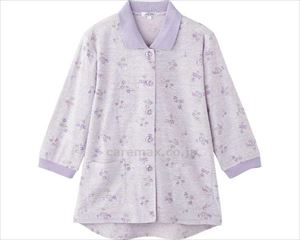 7分袖ワンタッチテープポロカーディ / 820619-41 M～L パープル(cm-495048)[枚]