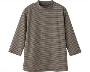 7分袖ボーダー柄Tシャツ / 820689-43 LL モカ×黒(cm-495254)【販売単位:1】 7分袖ボーダー柄Tシャツ / 820689-43 LL モカ×黒(cm-495254)【販売単位:1】