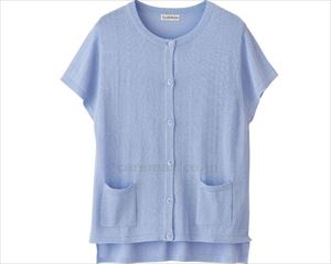 サマーニットキャップベスト / 820737-21 M～L サックス(cm-495608)[枚]