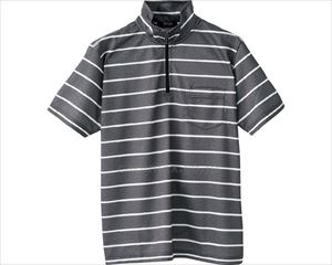 ハーフジップ半袖シャツ / 820868-32 L チャコール(cm-496899)[]