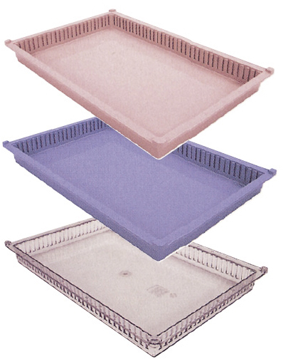 プラスチックトレーPT64-05 ﾌﾟﾗｽﾁｯｸﾄﾚｰ ニュートラル(サカセ化学工業)(01-2547-00-04)【1枚単位】