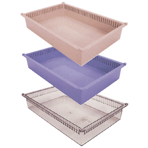 プラスチックトレー PT64-10 ﾌﾟﾗｽﾁｯｸﾄﾚｰ 透明(01-2547-01-03)【サカセ化学工業】[1枚単位](松吉