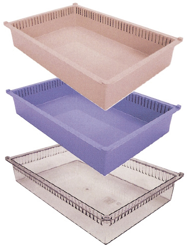 プラスチックトレーPT64-10 ﾌﾟﾗｽﾁｯｸﾄﾚｰ ニュートラル(サカセ化学工業)(01-2547-01-04)【1枚単位】