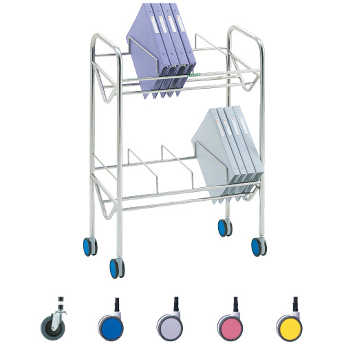 カルテワゴン KW-901 KW901 キャスター：ブルー(01-2691-00-02)【ケルン】[1台単位]