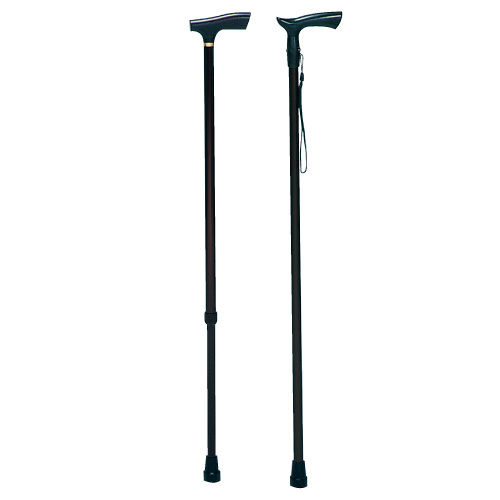 ステッキ(アルミ製)ひも付 ステッキ T-210【1本単位】(01-4245-03)