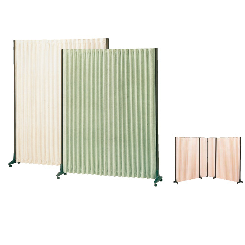 アコーディオン衝立 H-180 アコーディオンツイタテ W1800XH1800MM【1台単位】(02-2536-03) ベージュ