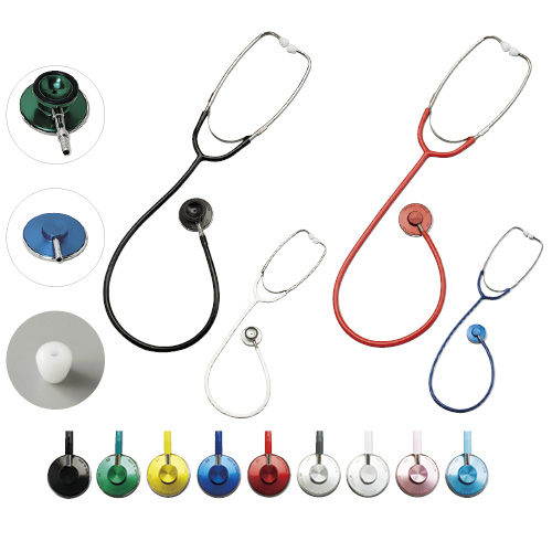 聴診器用ヘッド(カラースコープW用) チョウシンキヨウヘッド(カラーWヨウ) ダブルヘッド【1個単位】(02-3270-03) 緑