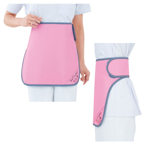 防護スカートワイドマジックベルト式 SLSM-25S(ｿﾌﾗｲﾄ) ﾎﾞｳｺﾞｽｶｰﾄ オレンジ(02-4685-10-05)【