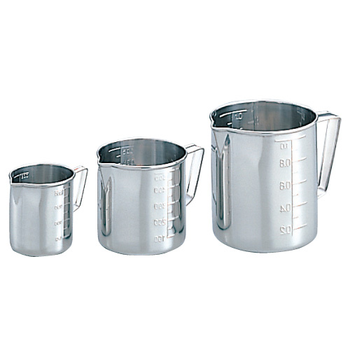 ビーカー（メジャーカップ）２Ｌ 135X145MM(ｽﾃﾝﾚｽ) ﾋﾞｰｶｰ(ﾒｼﾞｬｰｶｯﾌﾟ)2L(03-3265-04)【