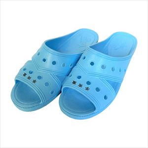 手術室用スリッパ（ナース用） L(24CM) ｼｭｼﾞｭﾂｼﾂﾖｳｽﾘｯﾊﾟ(ﾅｰｽ) ブルー・ネーム入（手術室）(03-334