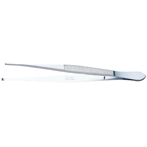 Ｗ印ピンセット 七鈎（３×４） Wﾋﾟﾝｾｯﾄ7ｺｳ(3X4)(05-2897-02)B-187 (ｽﾃﾝﾚｽ) 180MM(松