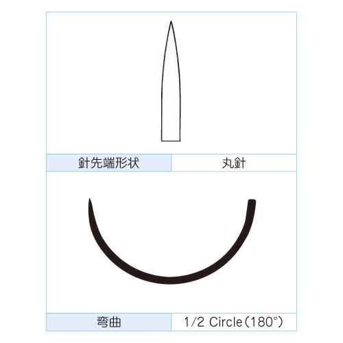 マイスコ縫合針 腸用弯並 ﾏｲｽｺﾎｳｺﾞｳｼﾝ ﾁｮｳﾖｳﾅﾐ(07-2130-01)NO.00(10ﾎﾟﾝｲﾘ)(松吉医科器