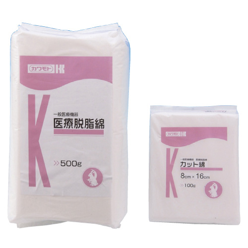 脱脂綿（カット綿）５０ｇ 013-014120-00(8X16) ﾀﾞｯｼﾒﾝ(ｶｯﾄﾒﾝ)50G(07-4813-00)【川本