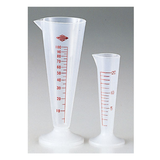 メートルグラス（ＰＰ製） 20ML ﾒｰﾄﾙｸﾞﾗｽ(PPｾｲ)(08-2520-01)【サンプラテック】[1本単位](松吉医科