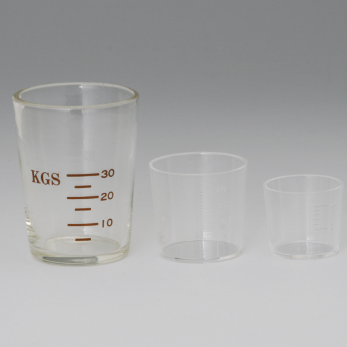薬杯（硬質ガラス）３０ｃｃ MY-8031(45X64MM)ﾔｸﾊｲ(ｺｳｼﾂｶﾞﾗｽ)30CC(08-2610-03)