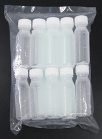 投薬瓶ＰＰＢ（未滅菌）少数包装 30CC(10ﾎﾟﾝｲﾘ) PPB(ﾐﾒｯｷﾝ)ｼｮｳｽｳﾎｳｿｳ キャップ：黄(08-2850
