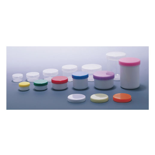 軟膏容器プラ壷A-5号(滅菌済) プラツボA-5ゴウメッキンズミ(08-2975-11)55CC(10コX30フクロイリ)キャップ:クリーム キャップ:クリーム