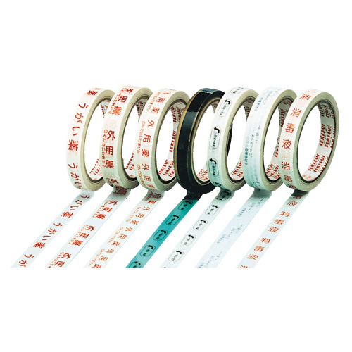 投薬指示テープ（外用薬・縦型） ﾔｸ810 ﾄｳﾔｸｼｼﾞﾃｰﾌﾟ(08-3057-01)【馬野化学容器】[1巻単位](松吉医科