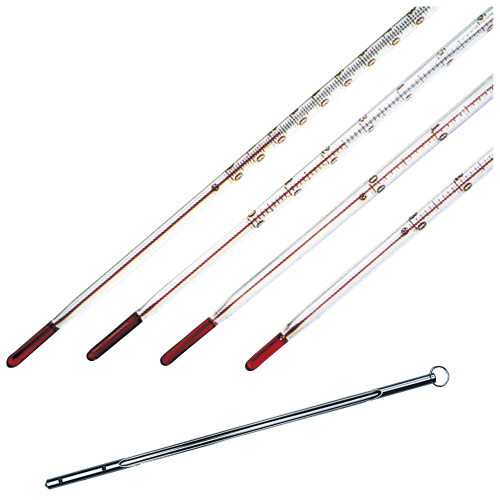 赤液棒状温度計 (10-2270-12)