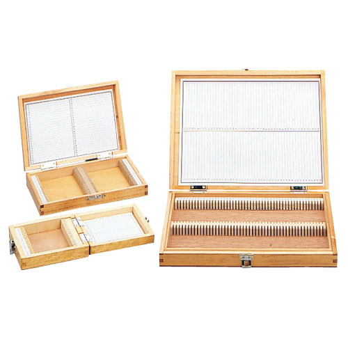 木製プレパラートボックス（普及品） 100ﾏｲﾖｳ(255X205X35) ﾌﾟﾚﾊﾟﾗｰﾄﾎﾞｯｸｽ(ﾌｷｭｳ)(10-267