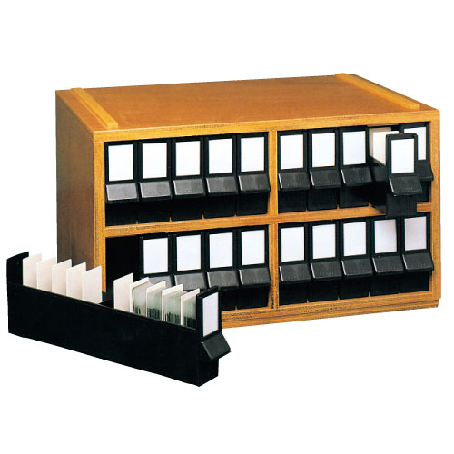 プレパラート整理箱（セット） PS-3000 ﾌﾟﾚﾊﾟﾗｰﾄｾｲﾘﾊﾞｺ(10-2690-00)【硝英製作所】[1台単位](松