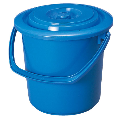 ポリペール（蓋付）１３．５Ｌ YP-13(310X305MM) ﾎﾟﾘﾍﾟｰﾙ(ﾌﾀﾂｷ)13.5L ブルー(10-3315-0