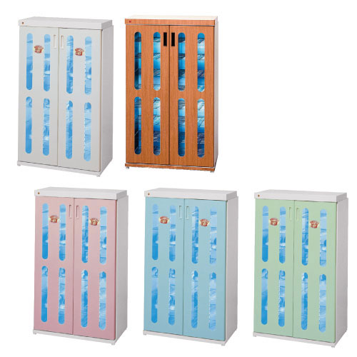 殺菌線ロッカー（スリムエイトワイド） DM-SLW(ﾀｲﾏｰﾅｼ) ｻｯｷﾝｾﾝﾛｯｶｰｽﾘﾑｴｲﾄﾜｲﾄﾞ グリーン(19-3