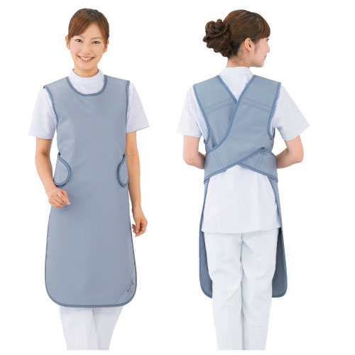 防護衣シンプラー・エプロン MSA-35L(ﾏｼﾞｶﾙﾗｲﾄ) ﾎﾞｳｺﾞｲｼﾝﾌﾟﾗｰ･ｴﾌﾟﾛﾝ ブルー(19-3445-1