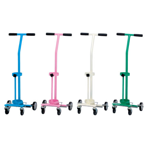 カラーボンベカート ｶﾗｰﾎﾞﾝﾍﾞｶｰﾄ ｽﾄｯﾊﾟｰﾂｷ【1台単位】(19-4270-01) グリーン