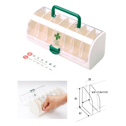 くすり整理キャリーケース W216XD100XH95MM ｸｽﾘｾｲﾘｷｬﾘｰｹｰｽ(19-7215-00)【シンコハンガー】[